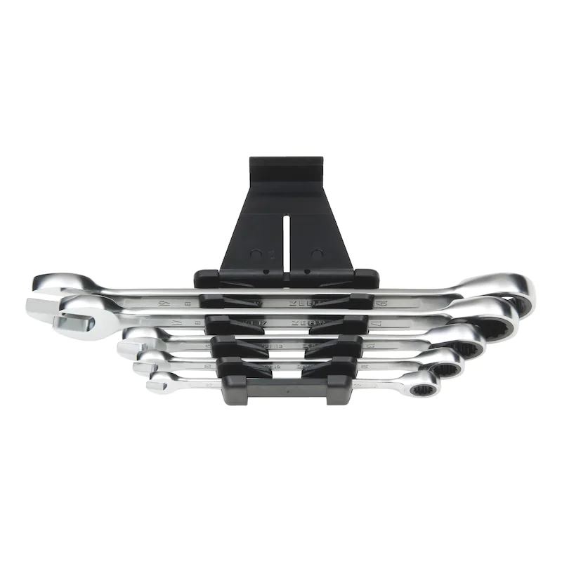 Набор комбинированных ключей с трещоткой SW8-19, 5 шт.