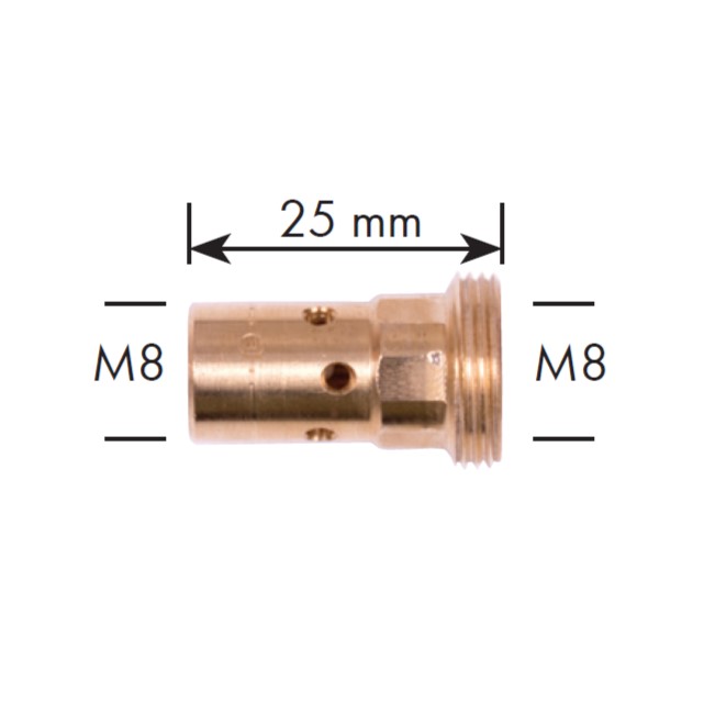 Вставка для нак. M8/M10*1 25 мм для MB501D