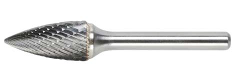 Борфреза параболическая c заострённым концом 6x18x63x6 мм., Тип G, WUMAX