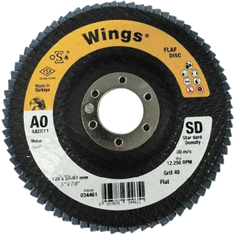 Диск лепестковый Wings, 125мм, Р80, сталь