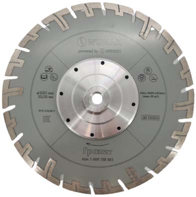 Алмазный диск с фланцем по граниту d230*22,23, WUMAX