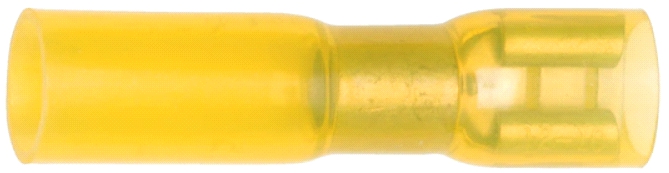 Разъем гнездовой WUMAX плоский с термоусадкой 6,3х0,8 (4,0-6,0 кв. мм.), жёлтый