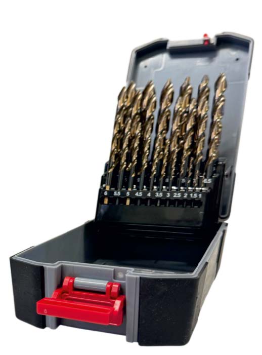 Набор сверел по металлу HSCO (5% Co) DIN338 MULTISTEP, 25 шт. 1-13 мм./0,5, WUMAX