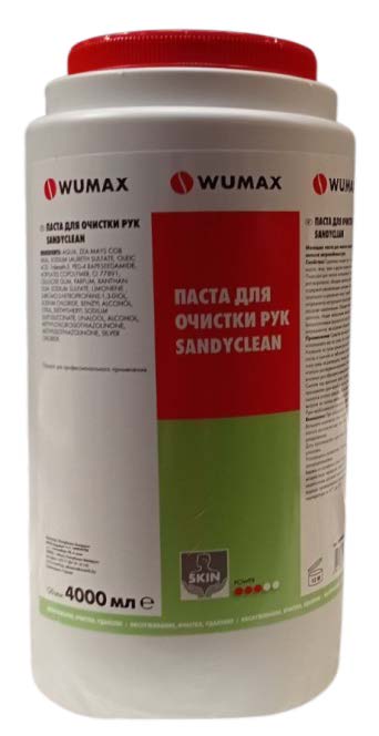 Паста для очистки рук SandyClean, 4000 мл., WUMAX