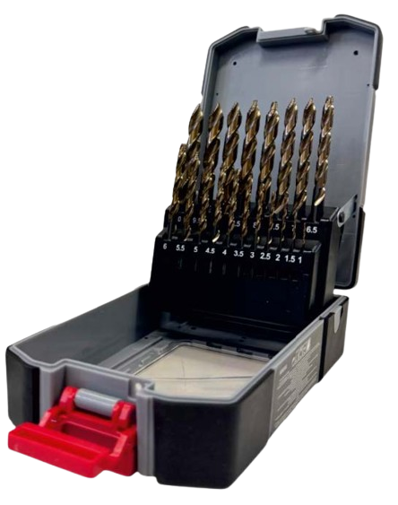 Набор сверел по металлу HSCO (5% Co) DIN338 MULTISTEP, 19 шт. 1-10 мм./0,5, WUMAX