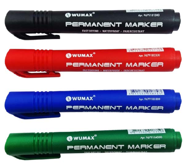 Маркер перманентный черный, WUMAX