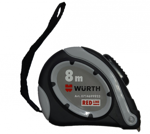 Рулетка Red Line, 8м/25мм