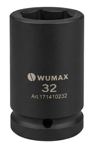 Ударная головка, 6 граней, длинная, 1" ,SW 32 ,WUMAX