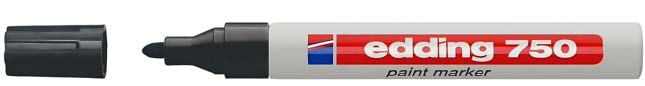 Маркер перм. на нитриловой краске "750" Edding, черный