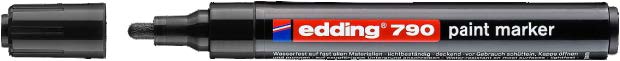 Маркер перм. на нитриловой краске "790"Edding  черный
