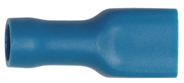 Разъем гнездовой WUMAX полностью изолированный 6,3х0,8 мм., 1,5 - 2,5 кв. мм., синий