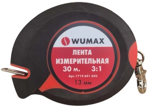 Лента измерительная , 30м*13мм. 2 класс, WUMAX