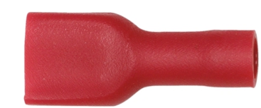 Разъем гнездовой WUMAX полностью изолированный 6,3х0,8 мм., 0,5 - 1,5 кв. мм., красный