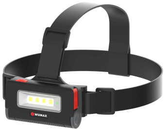 Фонарь аккумуляторный светодиодный налобный CLICK, без сетевого адаптера, WUMAX