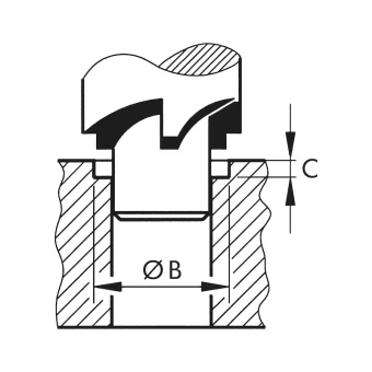 Втулка резьбовая для ремонта свечей зажигания, cеребрян., конич. TIME-SERT M14х1,25х15,8