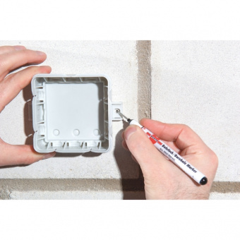 Маркер перманентный для разметки отверстий, 1,0 мм, черный