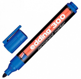 Маркер перм. "300"Edding  синий
