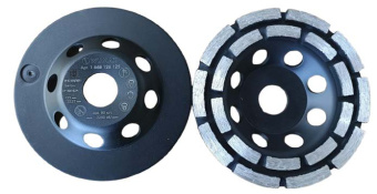 Алмазная чашка для бетона, ECO двухрядная, d125х22,23мм, WUMAX