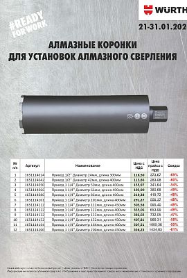 Акция - Алмазные коронки!