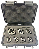 Набор плашек HSS M3-M12, DIN223, 7шт., WUMAX