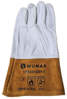 Перчатки для защиты от минимальных рисков, TIG Master, из нат. кожи, р-р 9, WUMAX