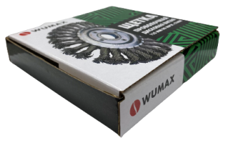 Щетка проволочная витая, нержавеющая сталь D125 Wumax 
