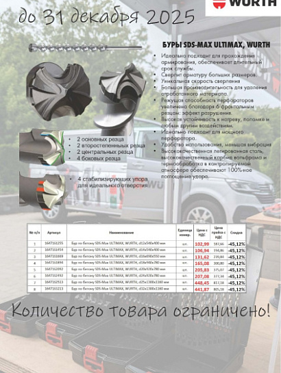 Акция - Буры ULTIMAX!