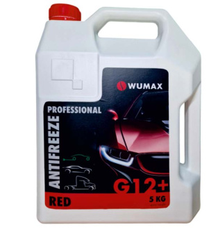 Антифриз ANTIFREEZE PROFESSIONAL G12 PLUS, красный, 5 кг., WUMAX