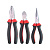 Набор цангового инструмента, 3шт. (пассатижи 200мм, длинногубцы 160мм, бокорезы 160мм), Red Stripe