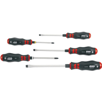 Набор отверток ZEBRA 2K, ударных с усилителем, 5шт.