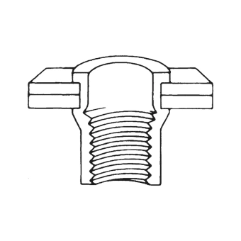 Заклепка-гайка с насеч. сталь М8 11,0х19,5 непотай