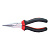 Длинногубцы изогнутые, 160мм, Red Stripe, WURTH